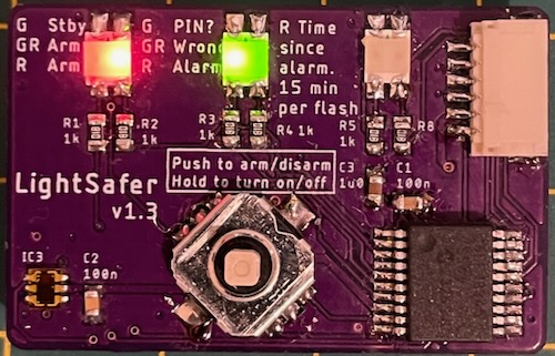 LightSafer - enter PIN